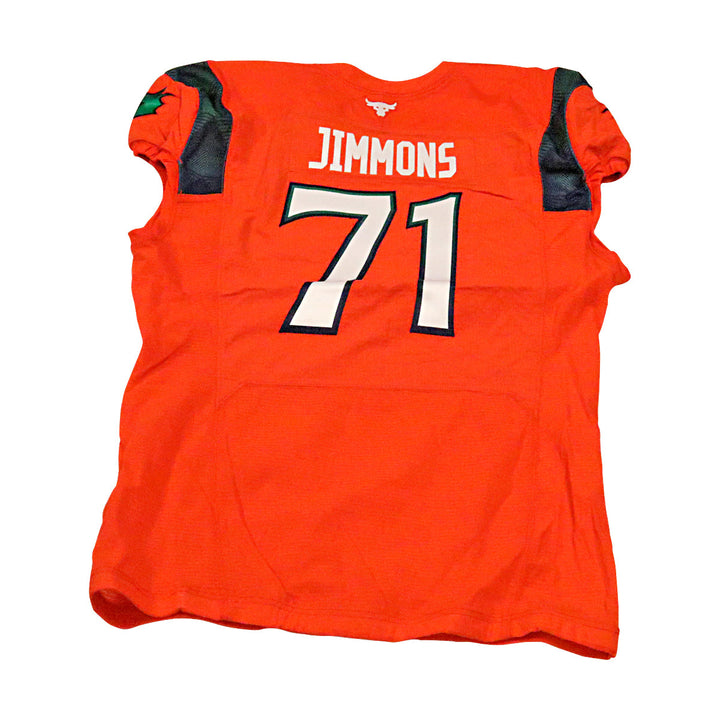 Liam Jimmons Seattle Sea Dragons 2023 Game Issued Home Jersey Size 52