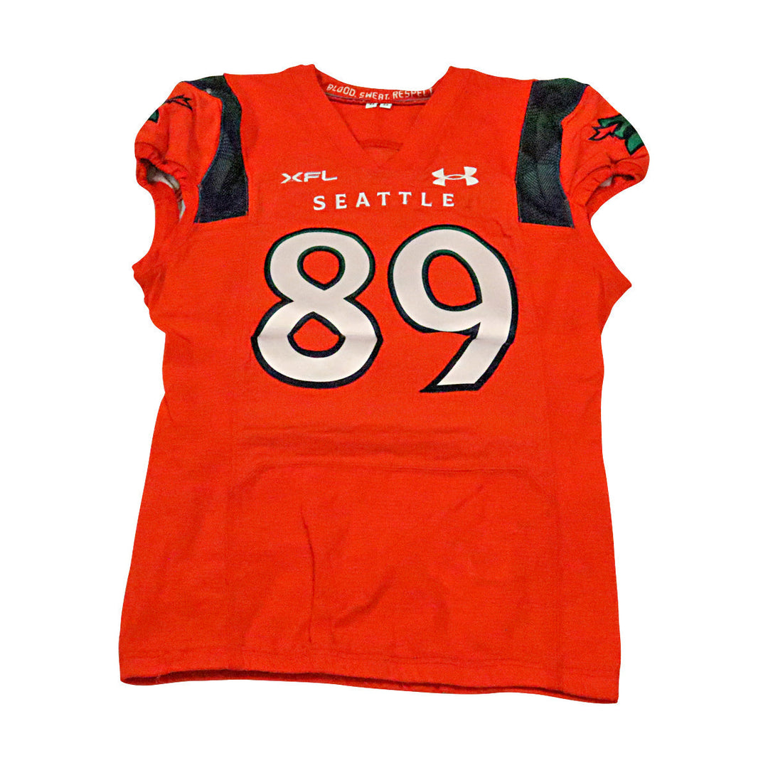 Charlie Taumoepeau Seattle Sea Dragons 2023 Game Issued Home Jersey Size 44