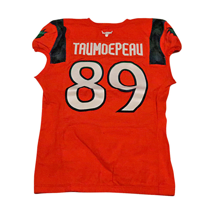 Charlie Taumoepeau Seattle Sea Dragons 2023 Game Issued Home Jersey Size 44