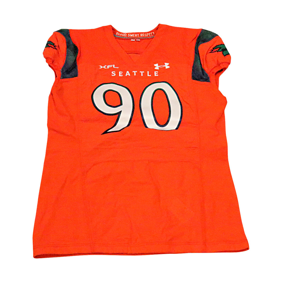 Markell Utsey Seattle Sea Dragons 2023 Game Issued Home Jersey Size 50