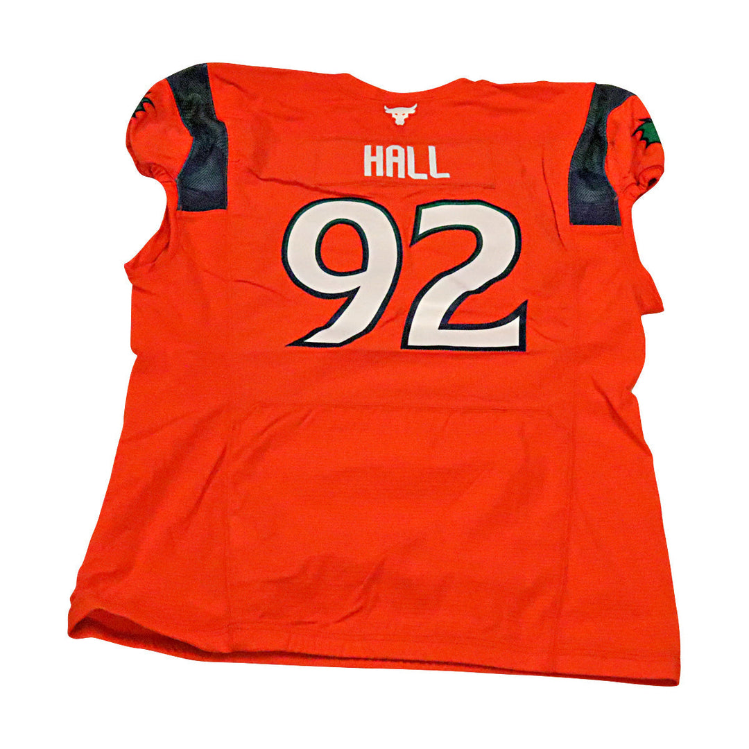 P.J. Hall Seattle Sea Dragons 2023 Game Issued Home Jersey Size 54