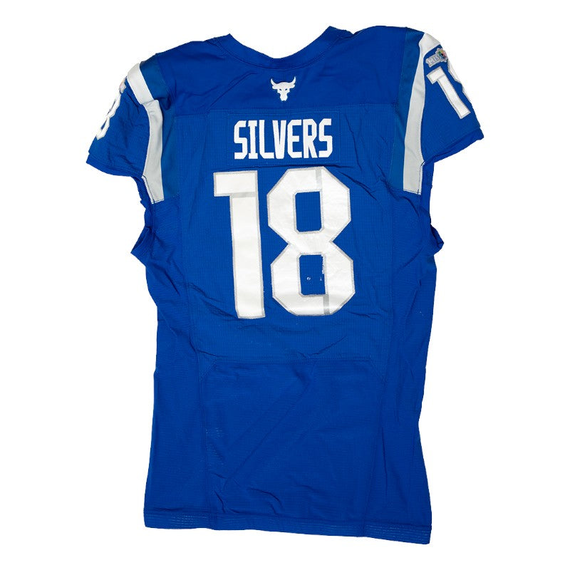Brandon Silvers #18 St Louis Battlehawks 2025 Game Issued Blue Jersey
