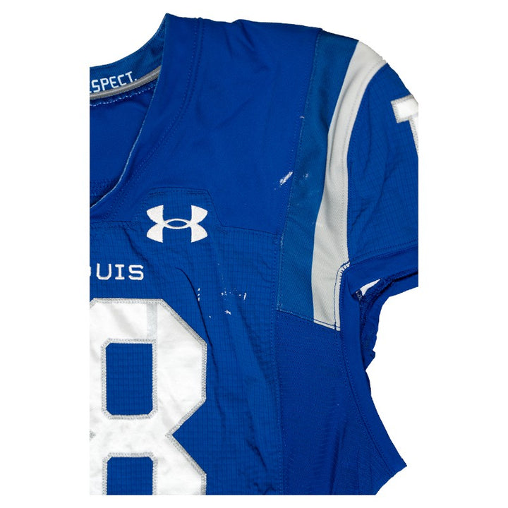 Brandon Silvers #18 St Louis Battlehawks 2025 Game Issued Blue Jersey