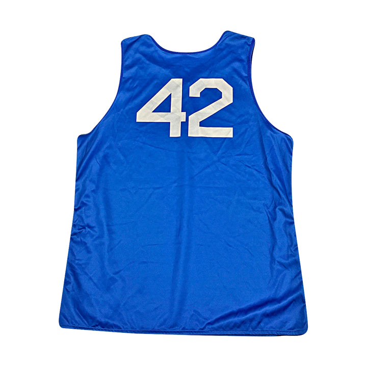 US Air Force Academy 2024 Practice Used Blue/Grey Sz L #42 Basketball Jersey