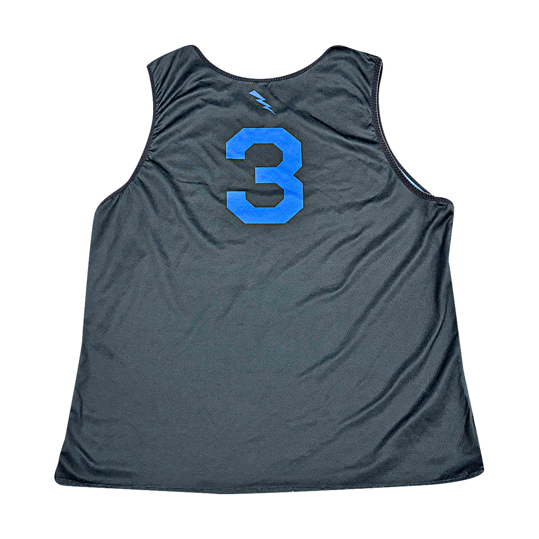 US Air Force Academy 2024 Practice Used Black/Blue Sz L #3 Basketball Jersey
