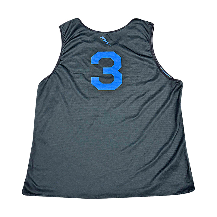US Air Force Academy 2024 Practice Used Black/Blue Sz L #3 Basketball Jersey
