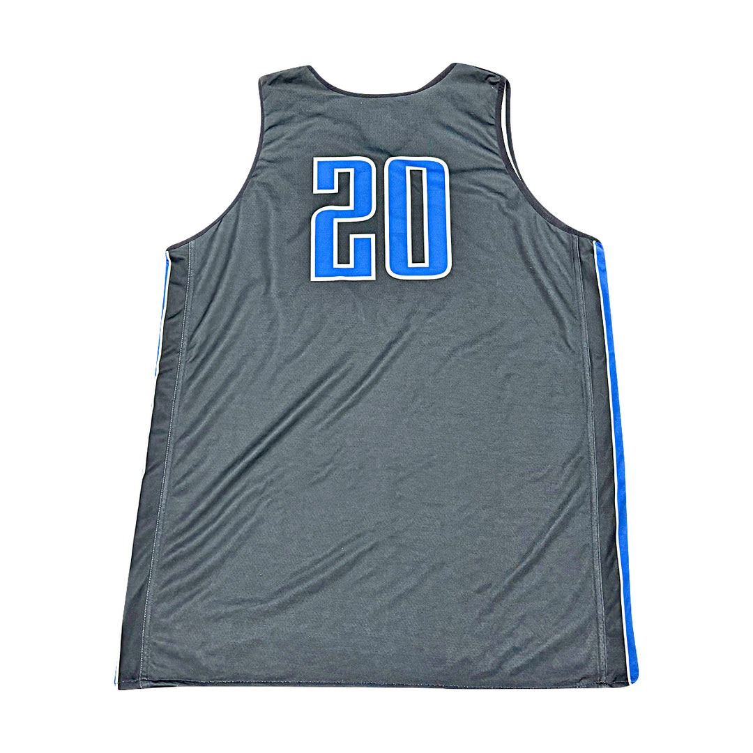US Air Force Academy 2024 Practice Used Black/Blue Sz XL #20 Basketball Jersey