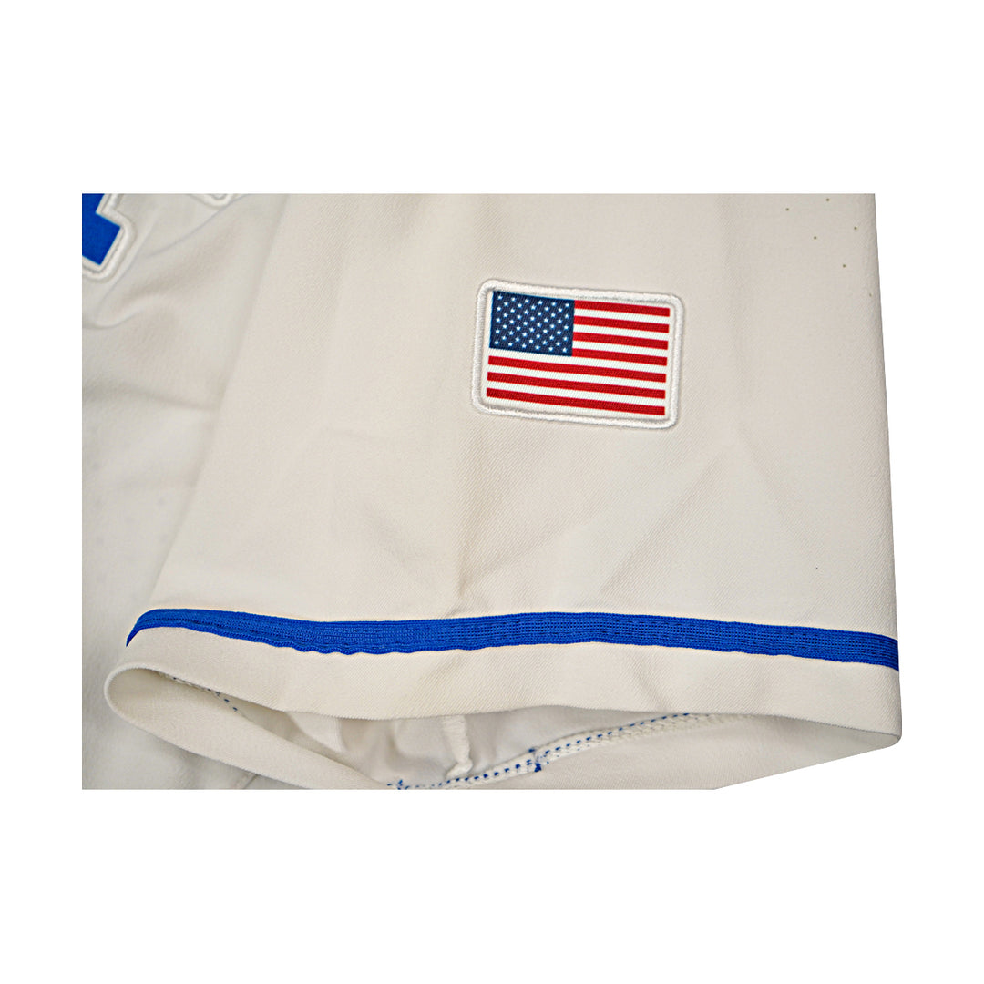 US Air Force Academy 2021 Game Issued White/Blue Sz L #24 Baseball Jersey