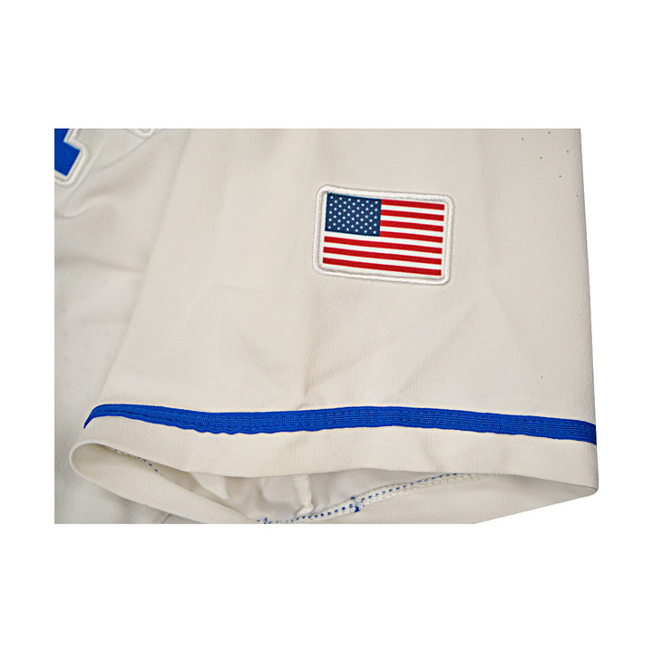 US Air Force Academy 2021 Game Issued White/Blue Sz L #24 Baseball Jersey