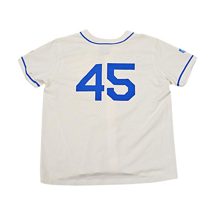 US Air Force Academy 2021 Game Issued White/Blue Sz XL #45 Baseball Jersey