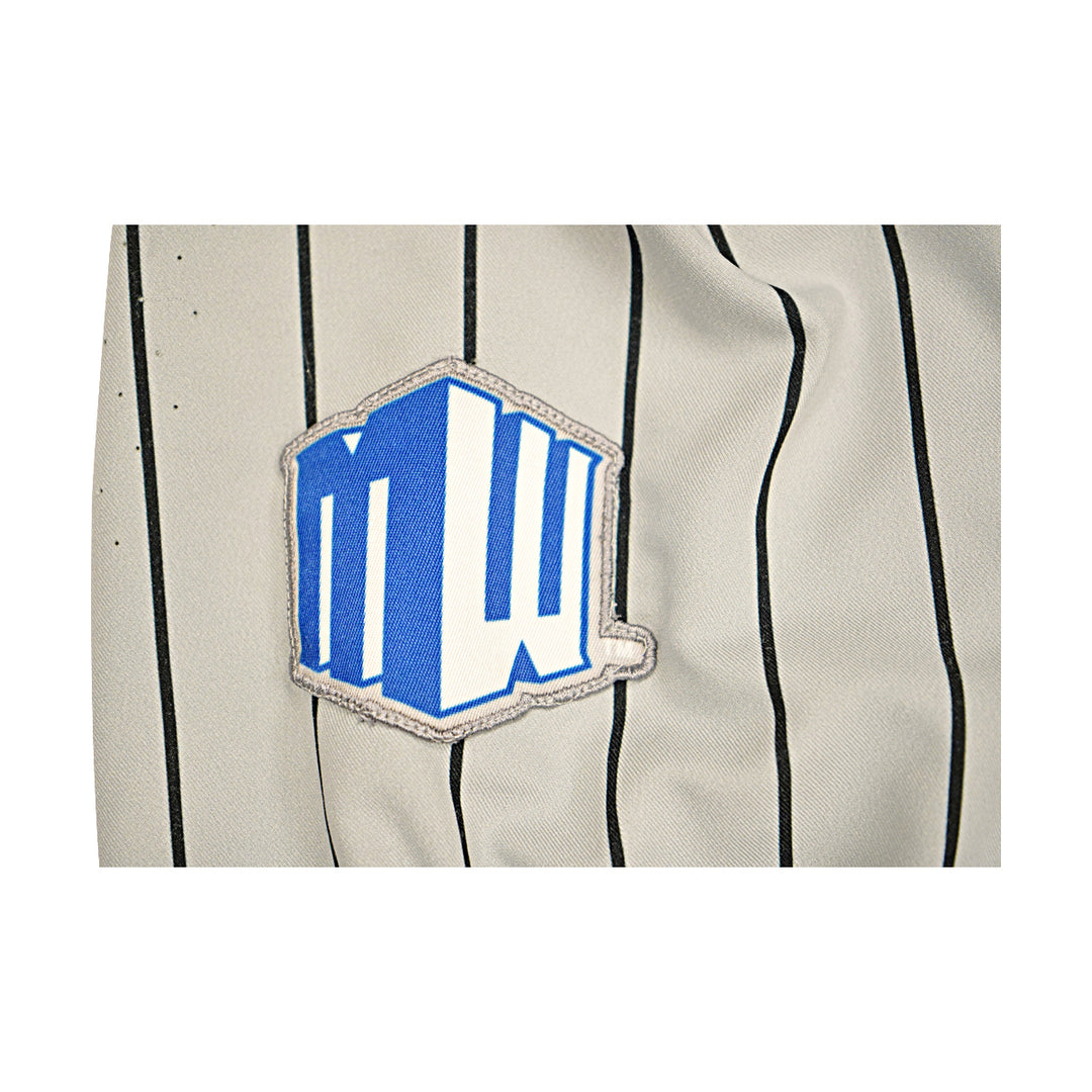 US Air Force Academy 2021 Game Issued Grey Pinstripe Sz L #5 Baseball Jersey