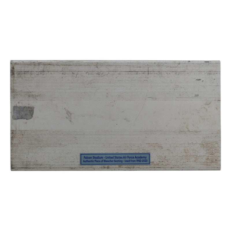 US Air Force Academy Authentic 18" Solid Piece of Falcon Stadium Bleacher Seating USAF/CX COA