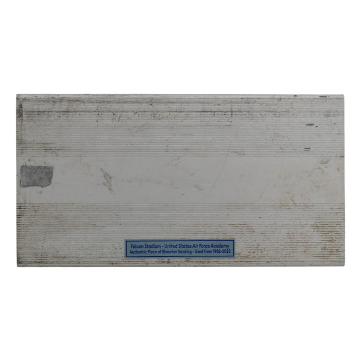 US Air Force Academy Authentic 18" Solid Piece of Falcon Stadium Bleacher Seating USAF/CX COA