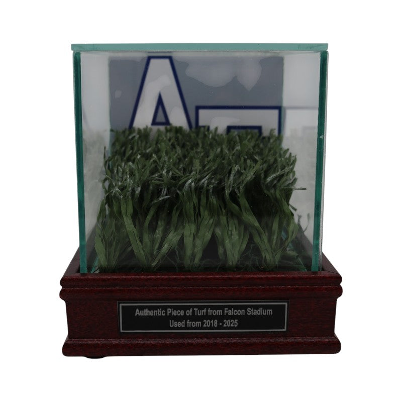 US Air Force Academy Authentic Piece of Falcon Stadium Turf with Case USAF/CX COA