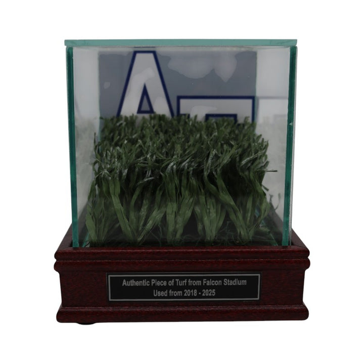 US Air Force Academy Authentic Piece of Falcon Stadium Turf with Case USAF/CX COA