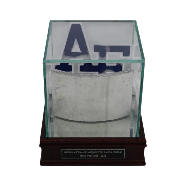 US Air Force Academy Authentic Piece of Falcon Stadium Goalpost with Case USAF/CX COA