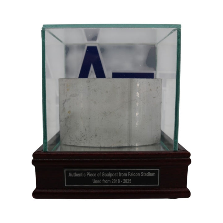 US Air Force Academy Authentic Piece of Falcon Stadium Goalpost with Case USAF/CX COA