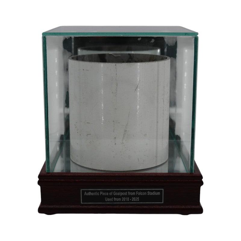 US Air Force Academy Authentic 4" Full Round Piece of Falcon Stadium Goalpost with Case USAF/CX COA