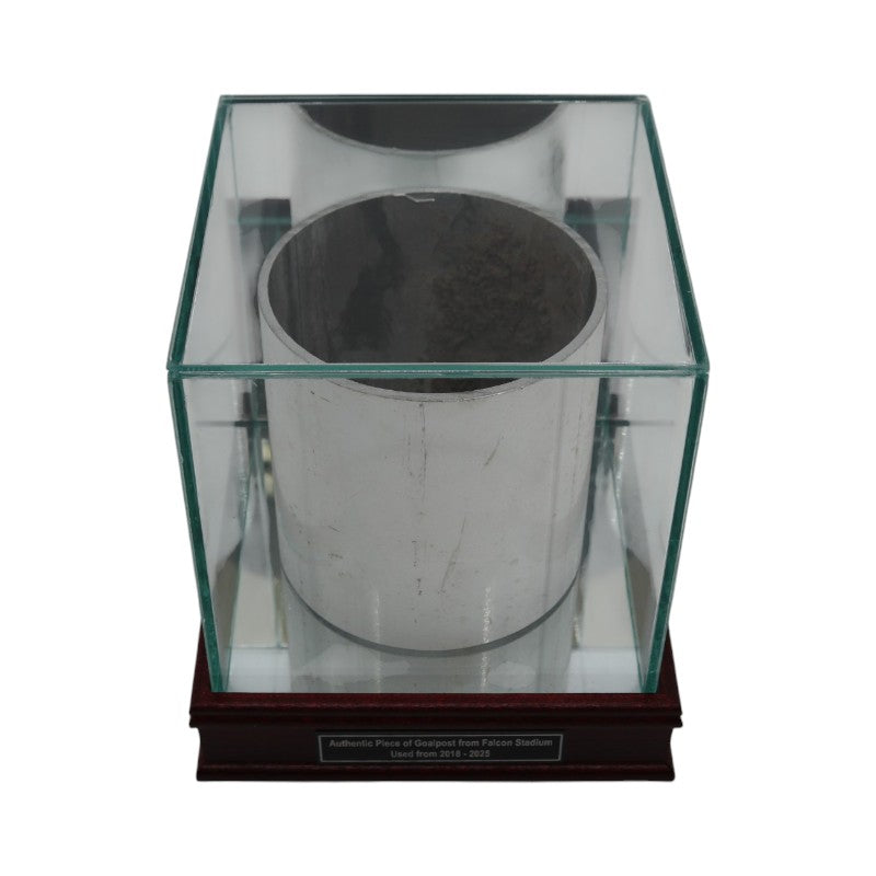US Air Force Academy Authentic 4" Full Round Piece of Falcon Stadium Goalpost with Case USAF/CX COA