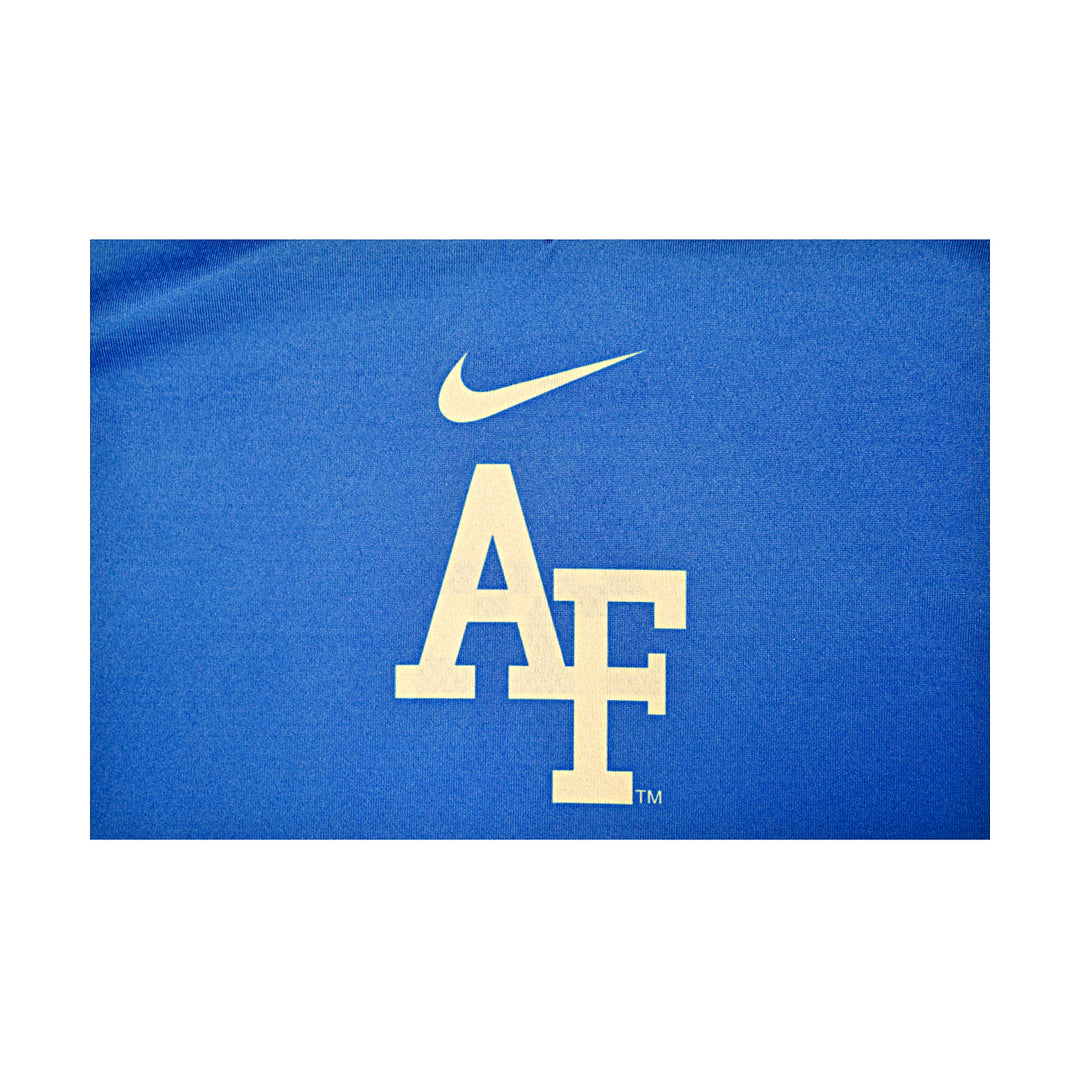 US Air Force Academy 2014 Practice Used Blue/Grey Sz L #12 Basketball Jersey