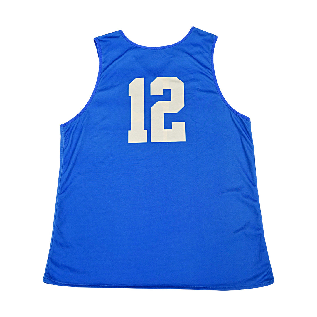 US Air Force Academy 2014 Practice Used Blue/Grey Sz L #12 Basketball Jersey