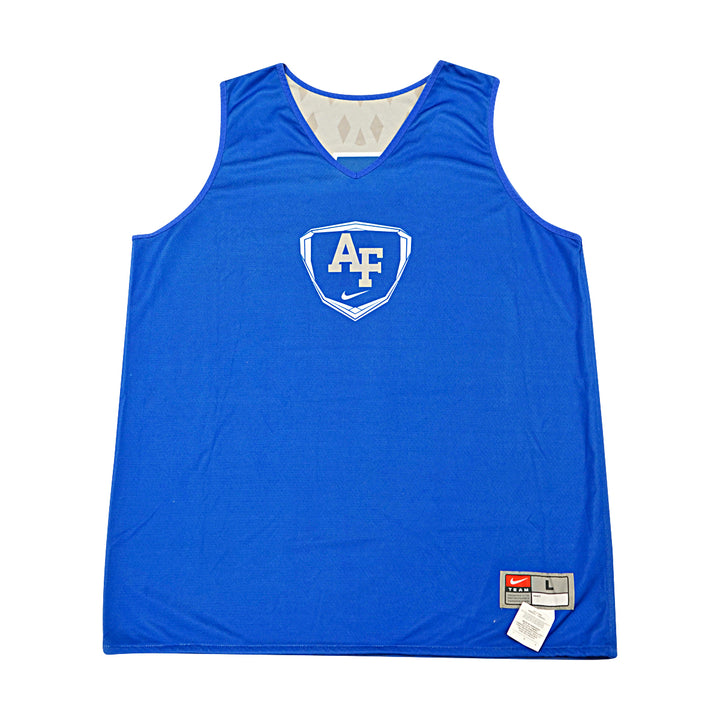 US Air Force Academy 2014 Practice Used Blue/Grey Sz L #2 Basketball Jersey