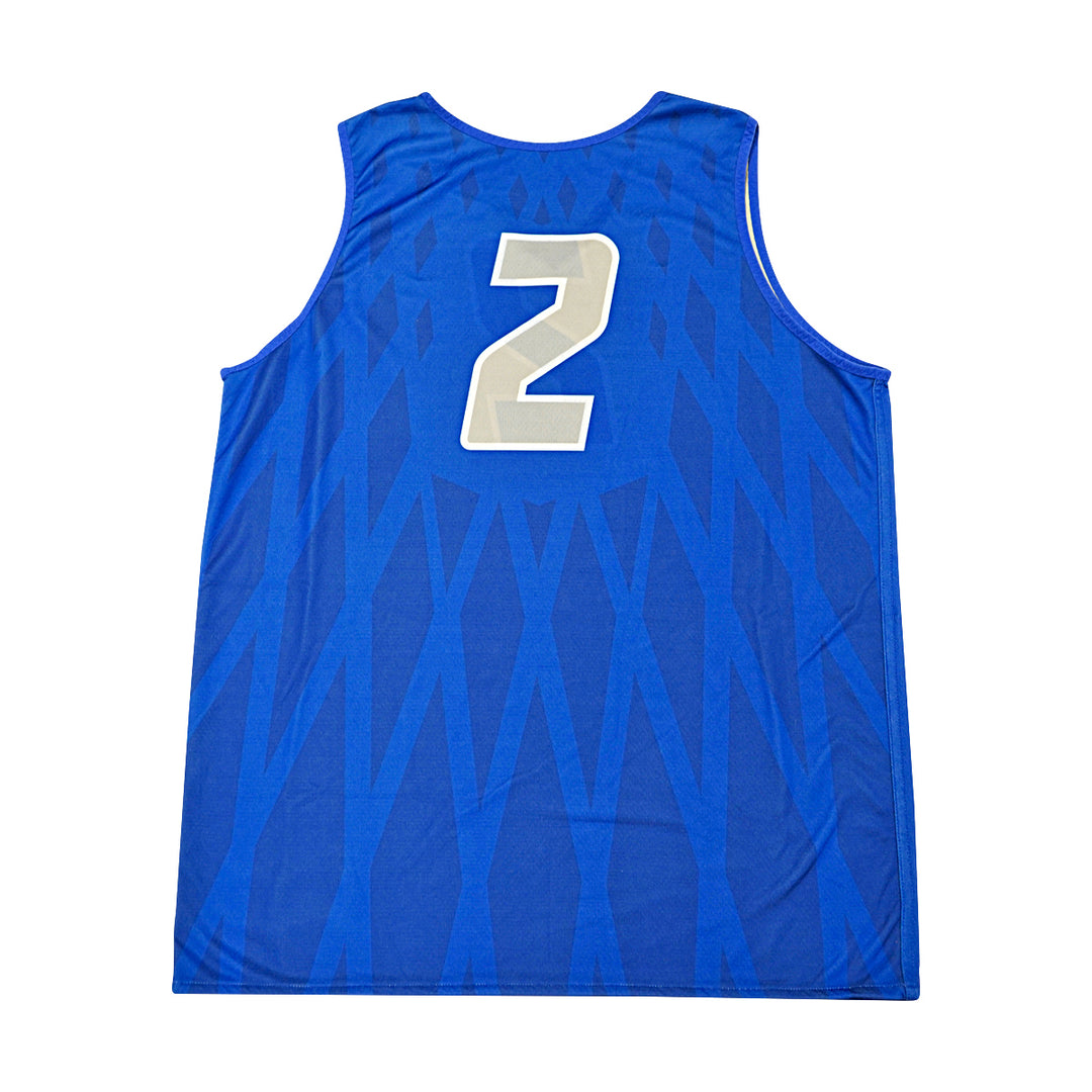US Air Force Academy 2014 Practice Used Blue/Grey Sz L #2 Basketball Jersey