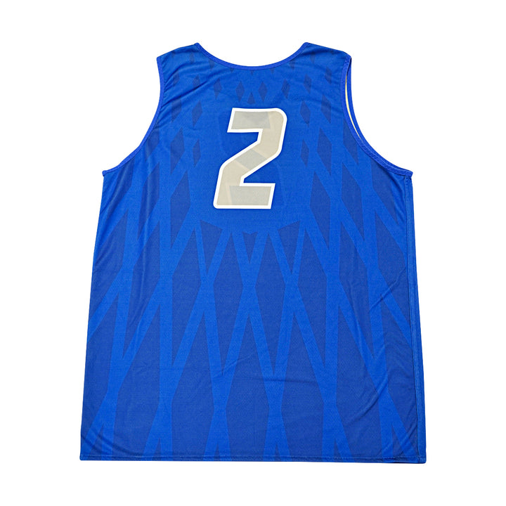 US Air Force Academy 2014 Practice Used Blue/Grey Sz L #2 Basketball Jersey
