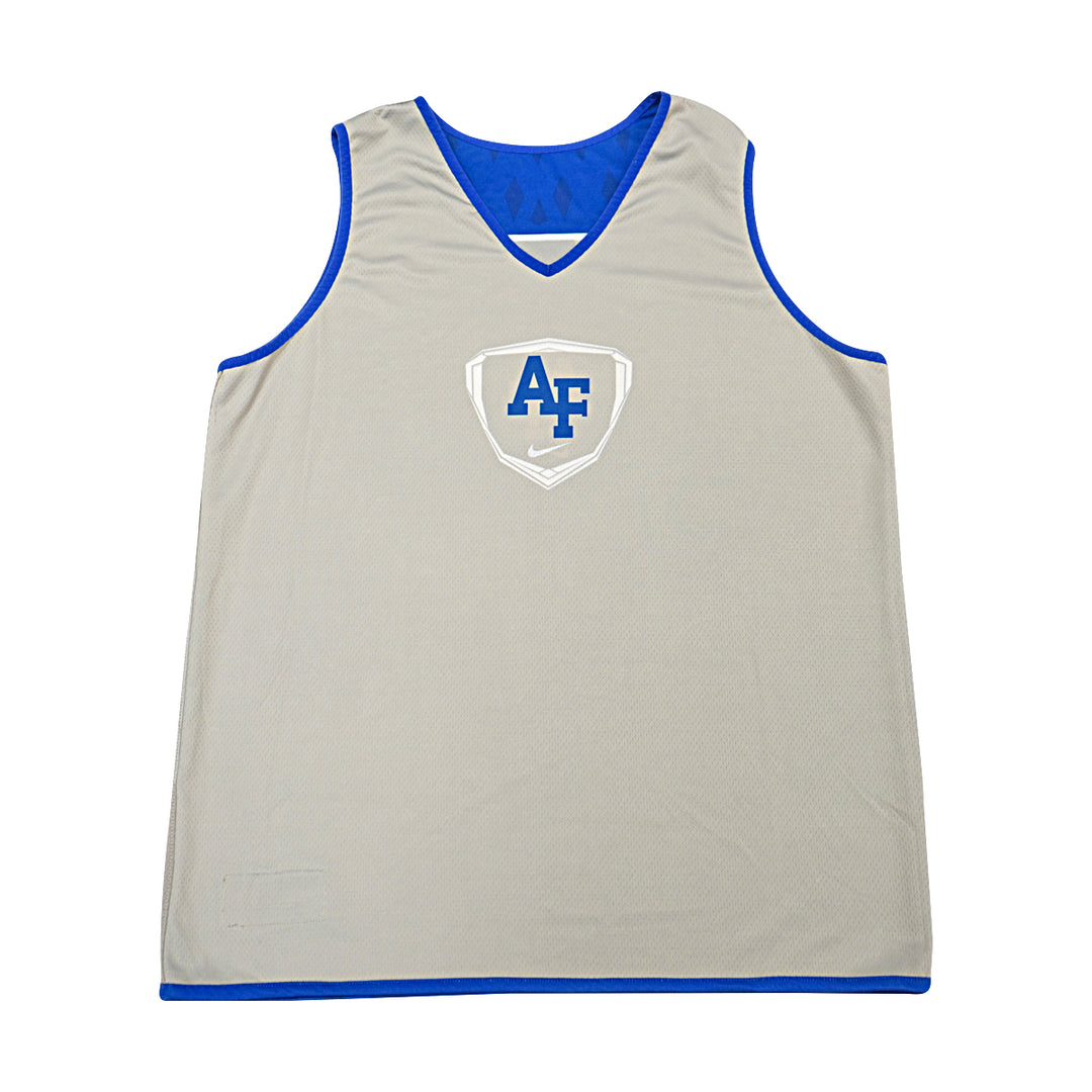 US Air Force Academy 2014 Practice Used Blue/Grey Sz L #2 Basketball Jersey