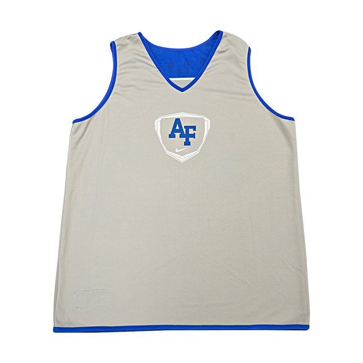 US Air Force Academy 2014 Practice Used Blue/Grey Sz L #2 Basketball Jersey