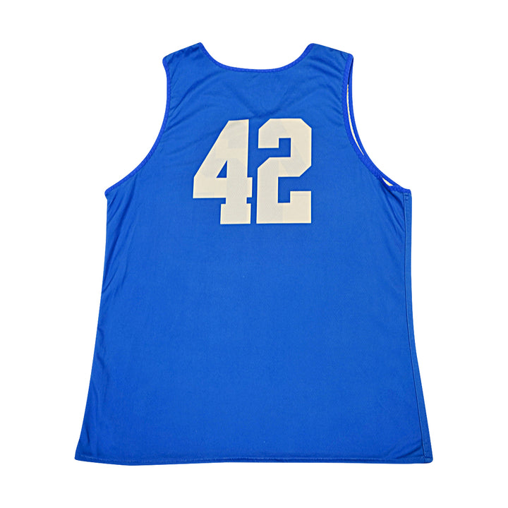 US Air Force Academy 2014 Practice Used Blue/Grey Sz L #42 Basketball Jersey