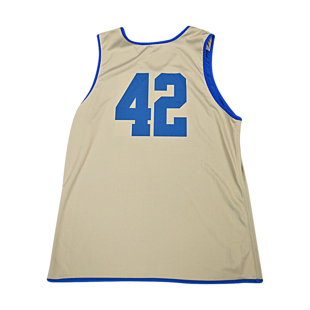 US Air Force Academy 2014 Practice Used Blue/Grey Sz L #42 Basketball Jersey