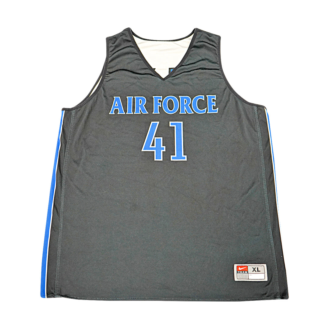 US Air Force Academy 2012 Practice Used Black/Grey Sz XL #41 Basketball Jersey