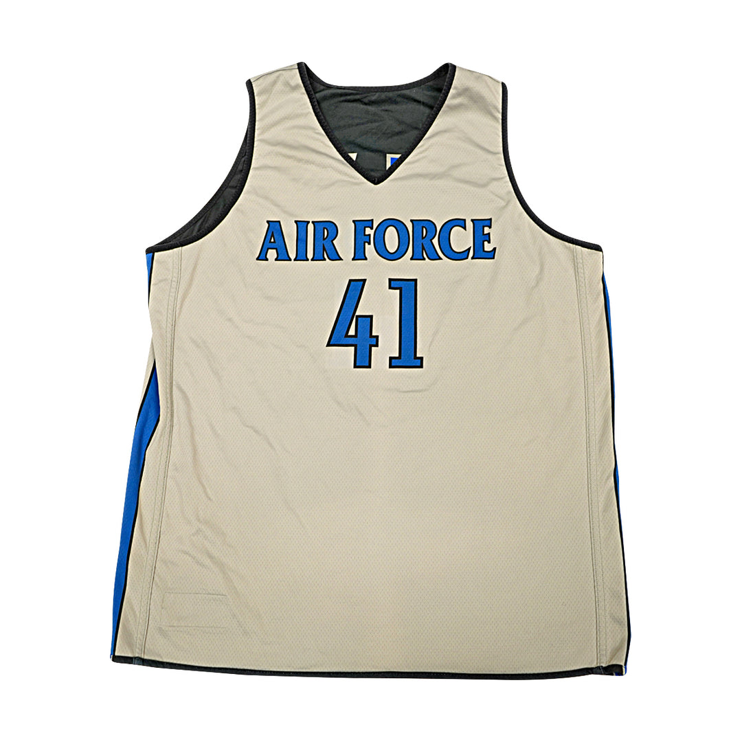 US Air Force Academy 2012 Practice Used Black/Grey Sz XL #41 Basketball Jersey