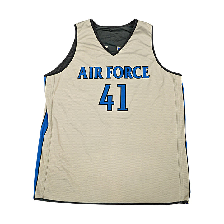 US Air Force Academy 2012 Practice Used Black/Grey Sz XL #41 Basketball Jersey