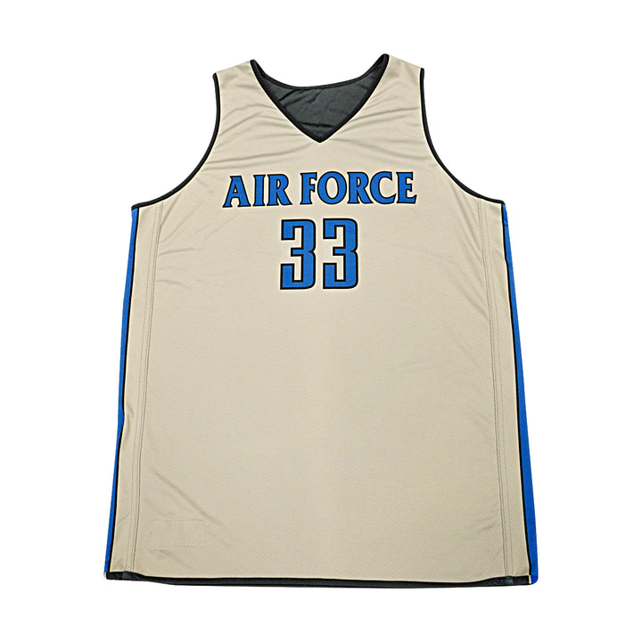 US Air Force Academy 2012 Practice Used Black/Grey Sz XLT #33 Basketball Jersey