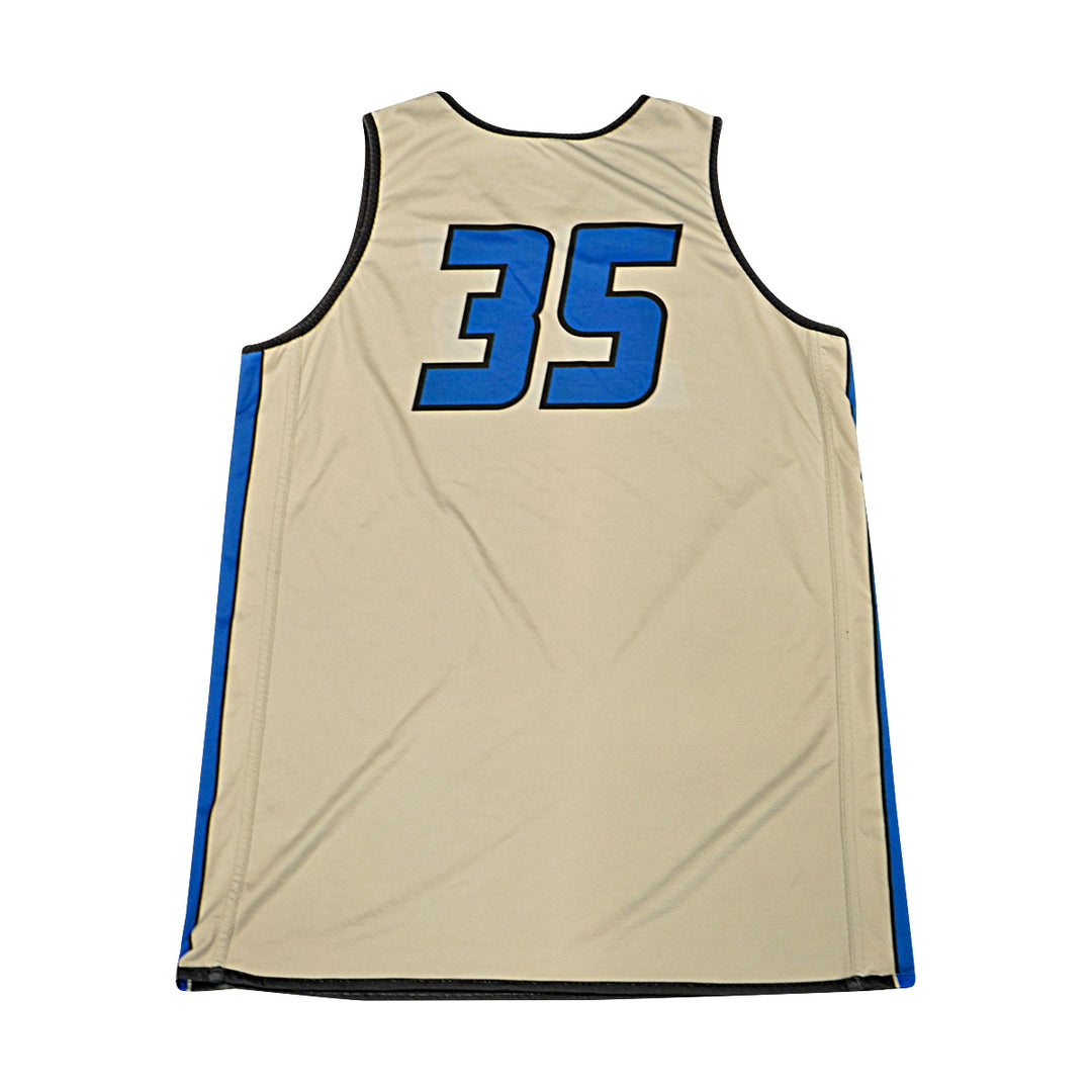 US Air Force Academy 2012 Practice Used Black/Grey Sz L #35 Basketball Jersey