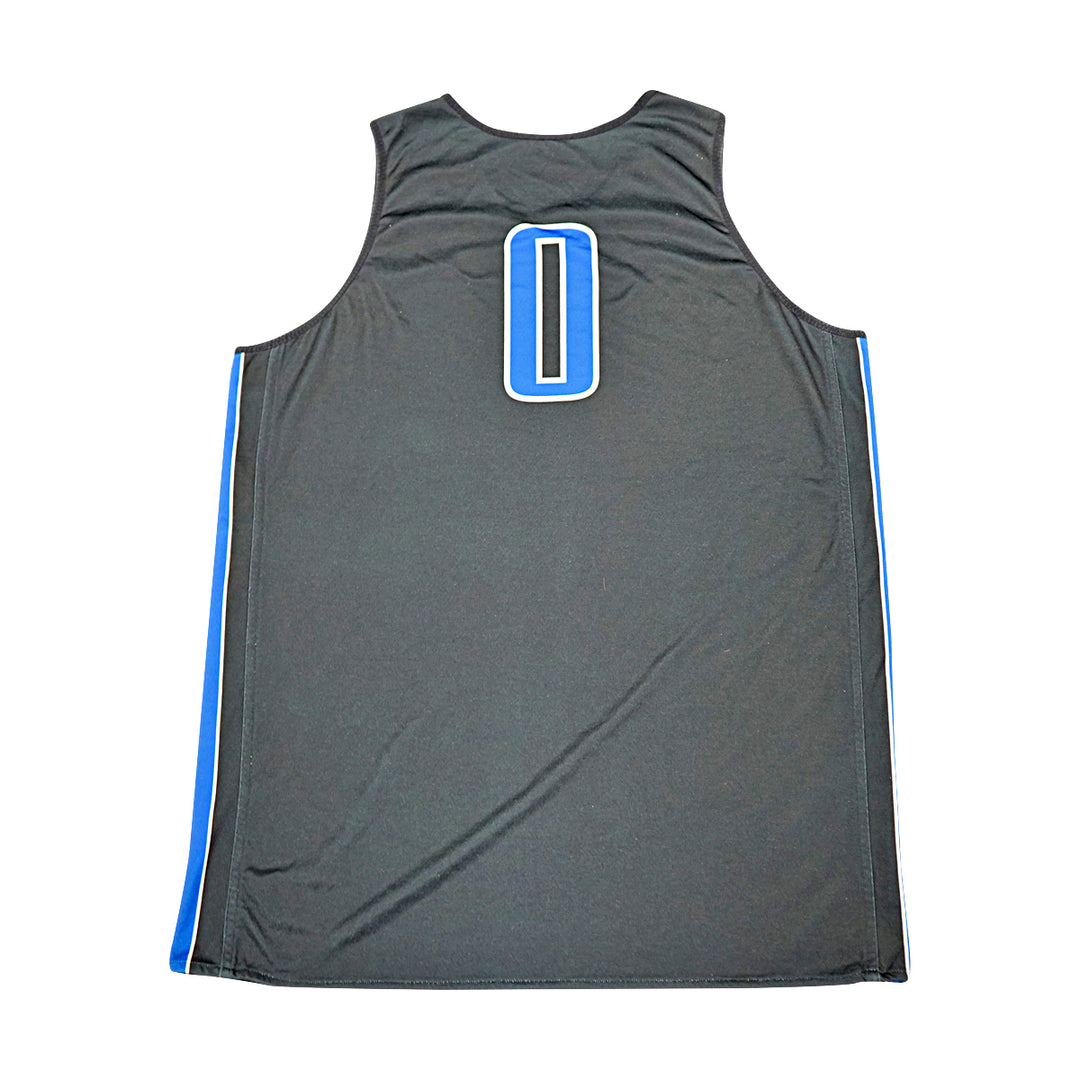US Air Force Academy 2012 Practice Used Black/Grey Sz XL #0 Basketball Jersey