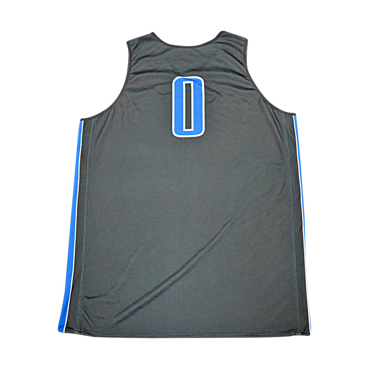 US Air Force Academy 2012 Practice Used Black/Grey Sz XL #0 Basketball Jersey