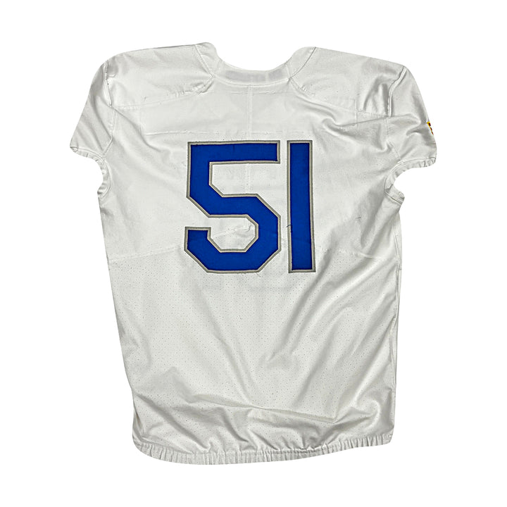 US Air Force Academy Nike White 2023 Game Issued #51 Size XL Jersey