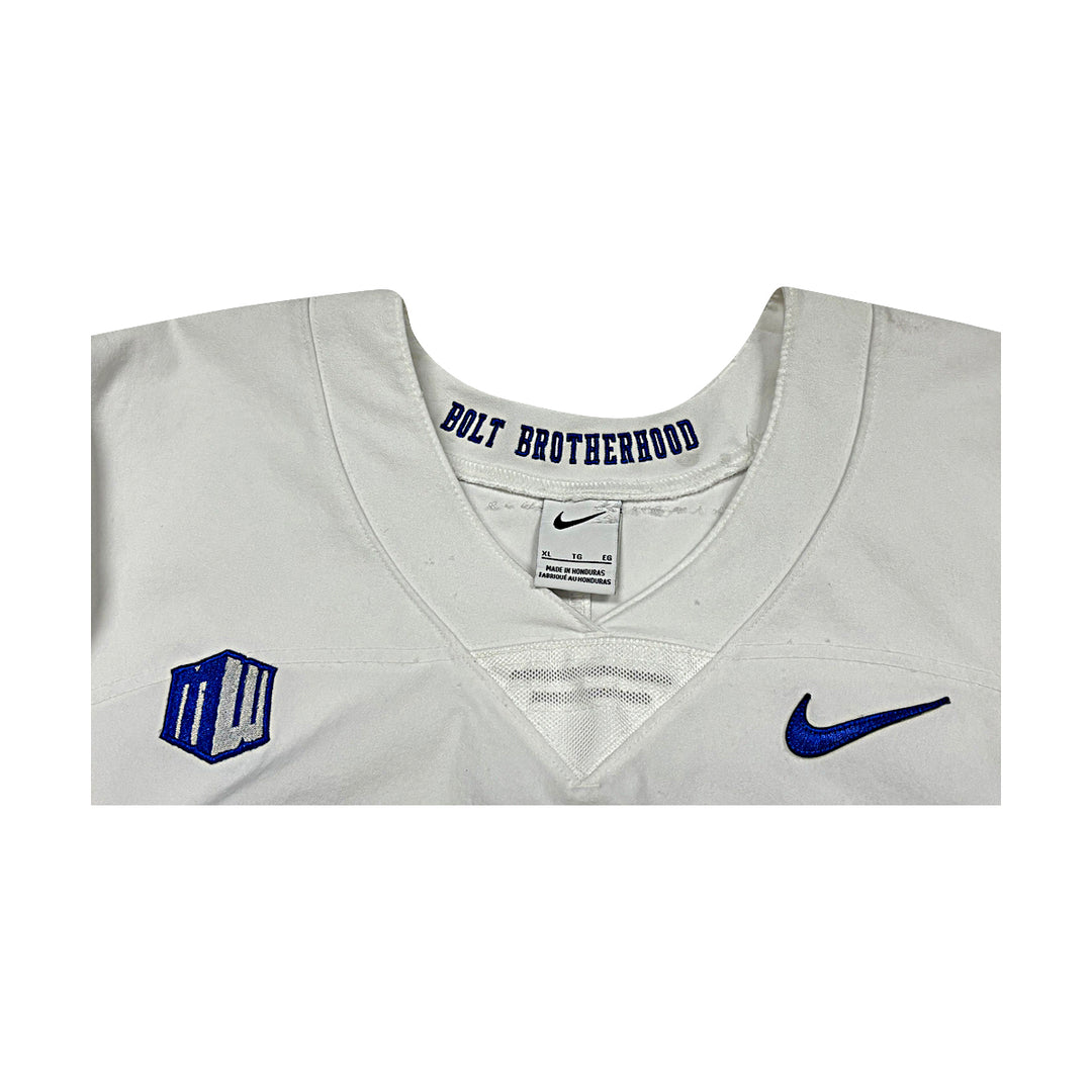 US Air Force Academy Nike White 2023 Game Issued #57 Size XL Jersey