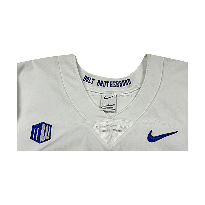 US Air Force Academy Nike White 2023 Game Issued #57 Size XL Jersey