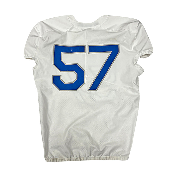 US Air Force Academy Nike White 2023 Game Issued #57 Size XL Jersey