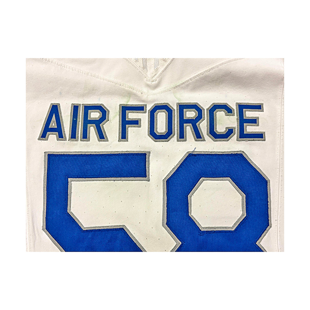 US Air Force Academy Nike White 2023 Game Issued #58 Size XXL Jersey