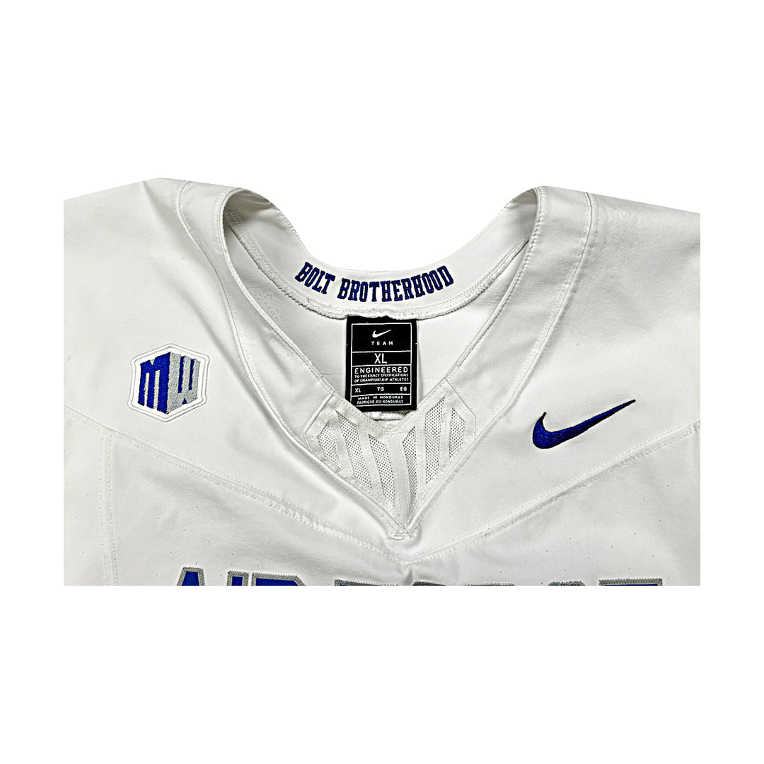 US Air Force Academy Nike White 2023 Game Issued #96 Size XL Jersey