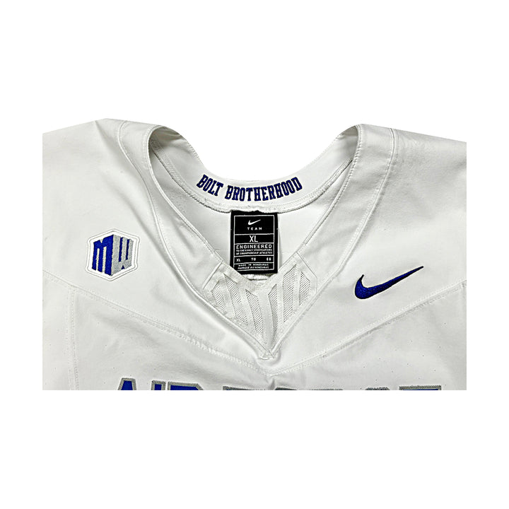 US Air Force Academy Nike White 2023 Game Issued #96 Size XL Jersey