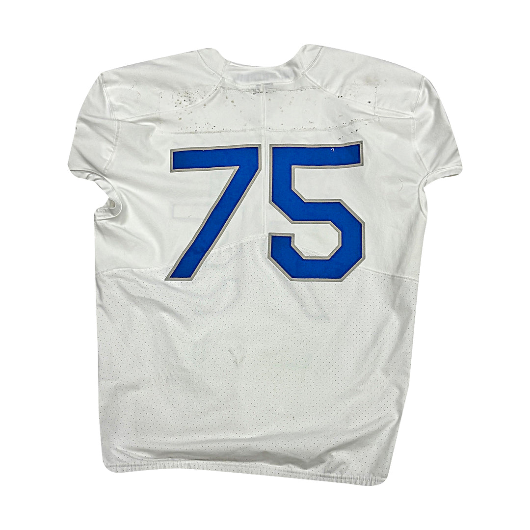 US Air Force Academy Nike White 2023 Game Issued #75 Size XXL Jersey