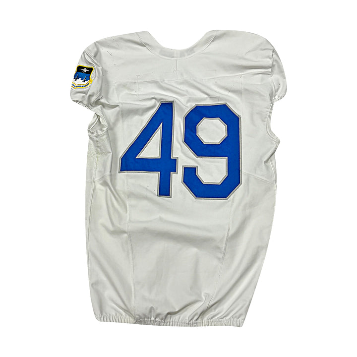 US Air Force Academy Nike White 2023 Game Issued #39 Size L Jersey