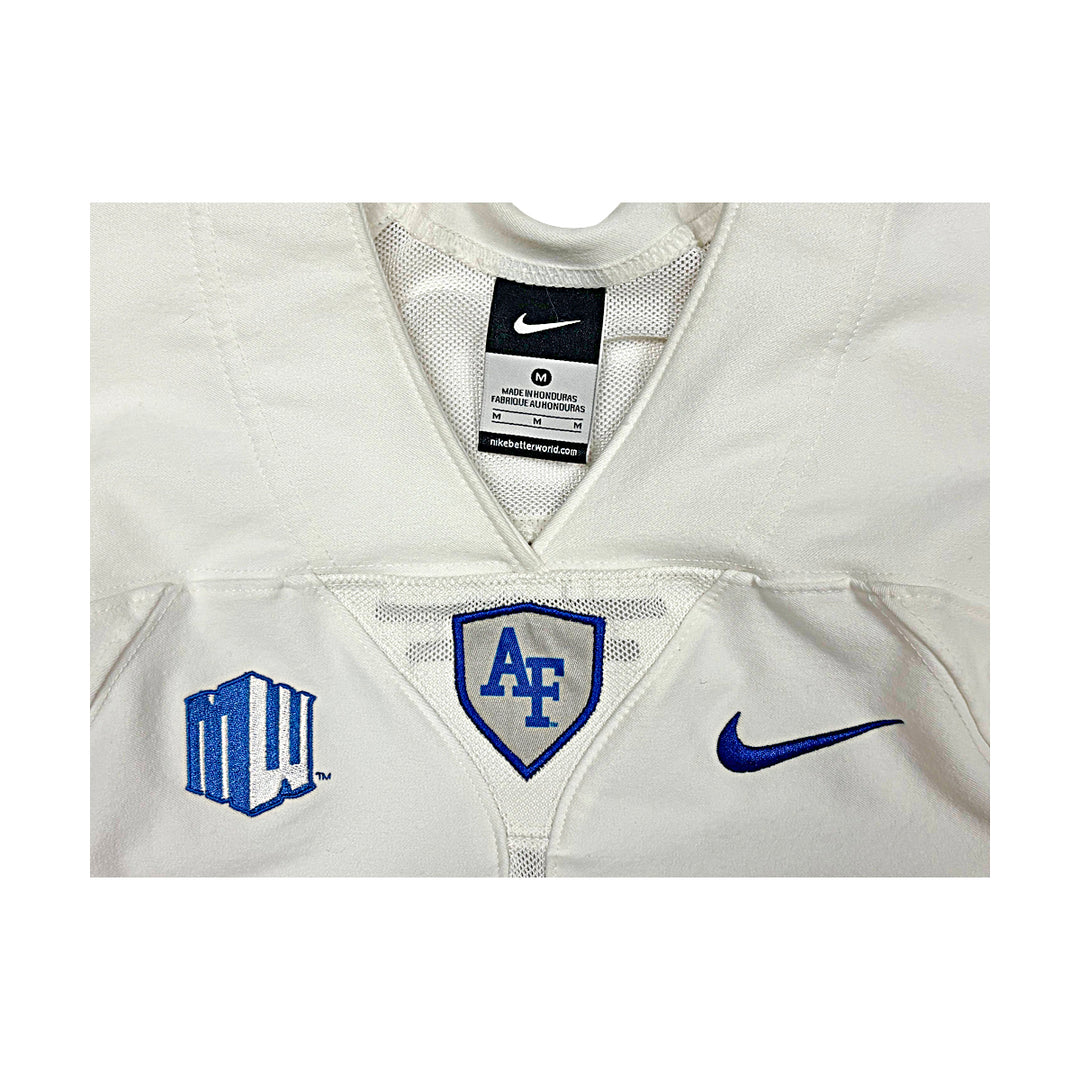 US Air Force Academy Nike White 2023 Game Issued #3 Size M Jersey