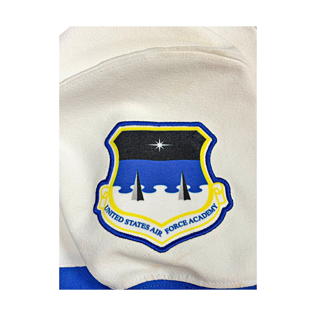 US Air Force Academy Nike White 2023 Game Issued #8 Size L Jersey